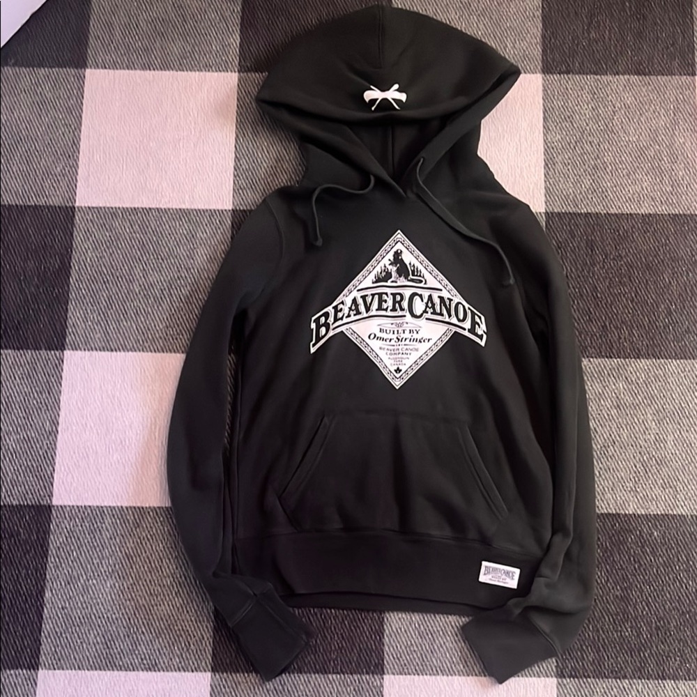 Beaver Canoe forest green hoody, size XS, hooded sweatshirt, hoodie, bunny hug